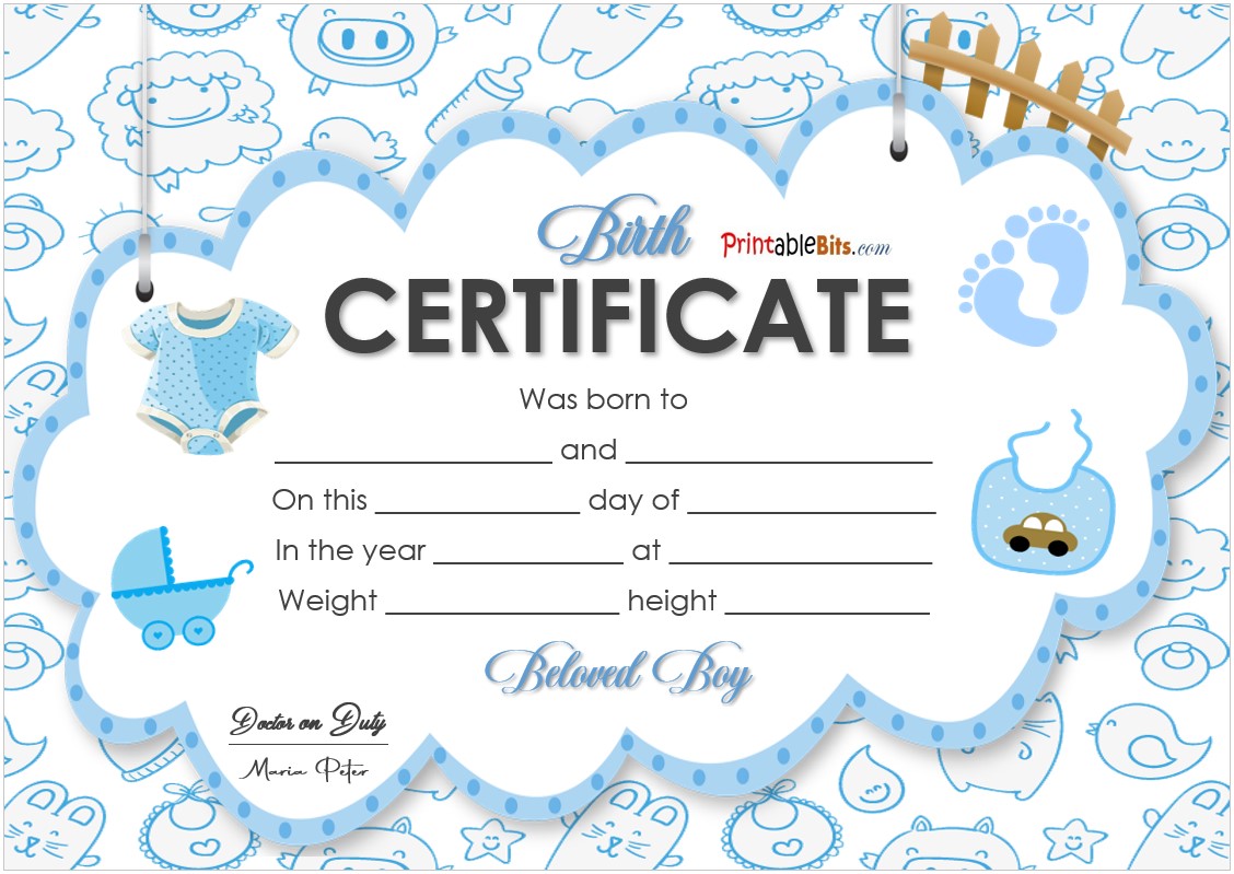 Birth Certificate Template