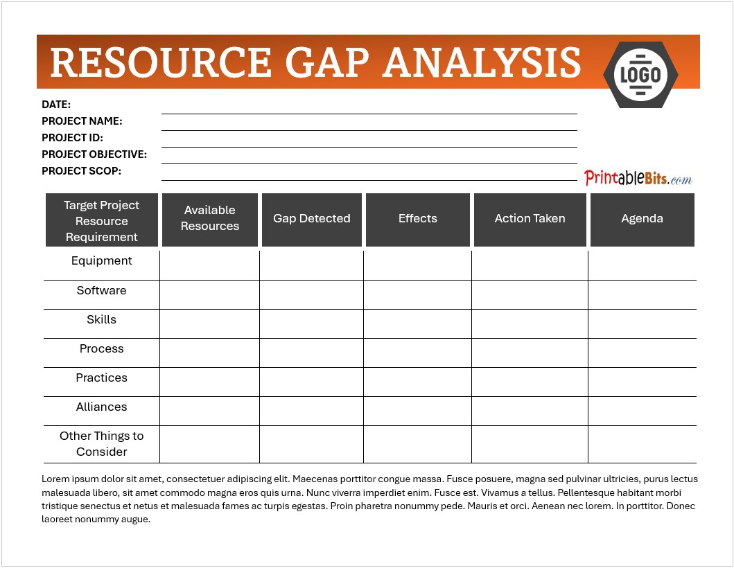 GAP Analysis Template